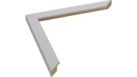 18mm Wide, White Wood Stain Frame (MLDA1031)