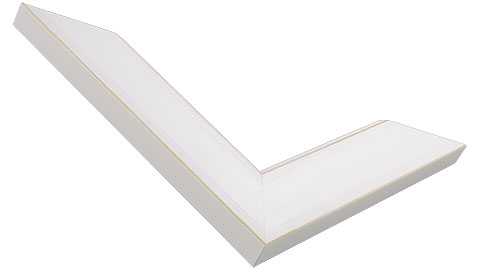 38mm Wide, White/Natural Wood Paint Frame (MLDA1003)