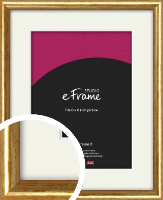 Gold Frame 70x100 cm - Buy golden metal frame online