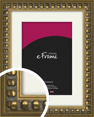 Gold Frame 40x50 cm - Buy golden metal frame online