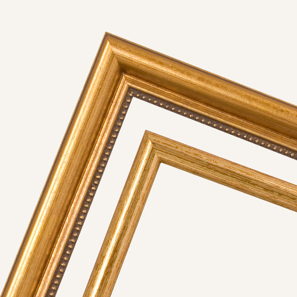 Gold picture frames