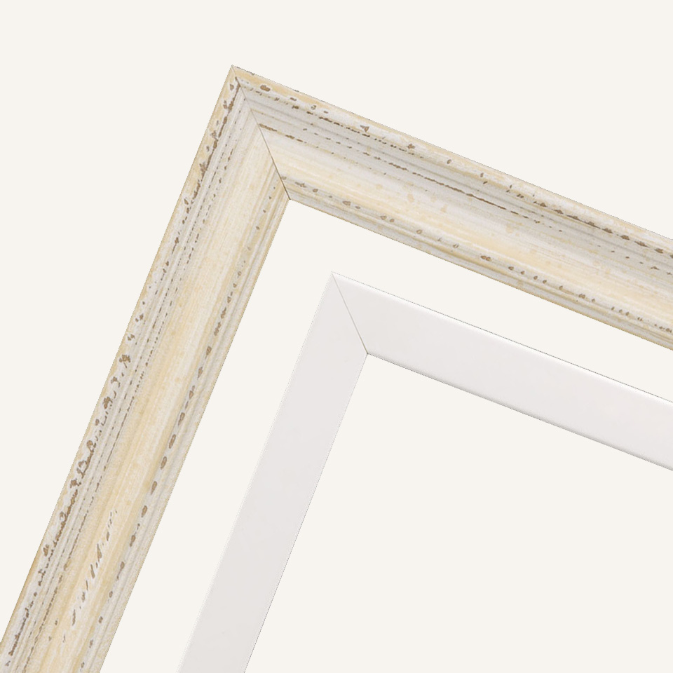 White picture frames